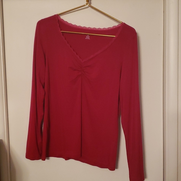 Red lands end shirt - Picture 1 of 4